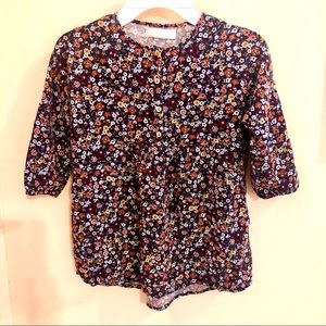 Zara Girls Floral Blouse